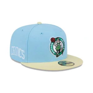 Outlet Boston Celtics Doscientos Blue 59FIFTY Fitted Hat - KTGCaps - Baseball caps for various teams, purchased online at a discount