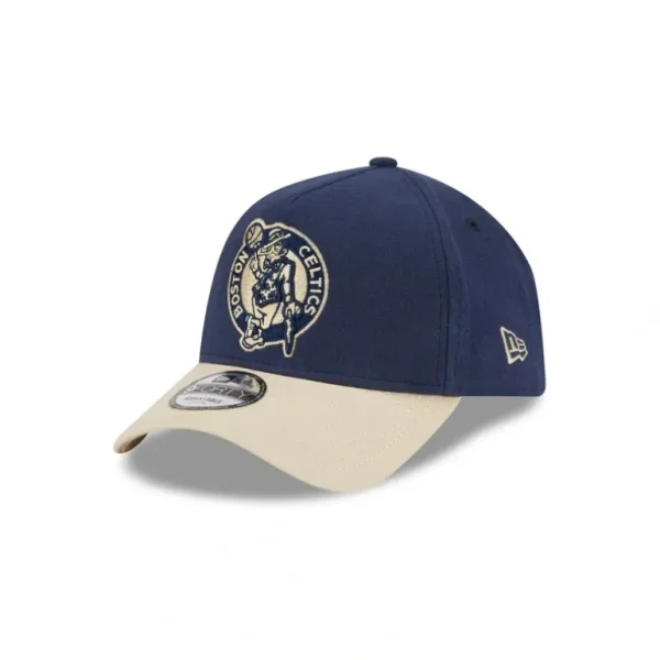 Cheap Boston Celtics Moleskin Crown Navy 9FORTY AFrame Snapback Hat - KTGCaps - Baseball caps for various teams, purchased online at a discount