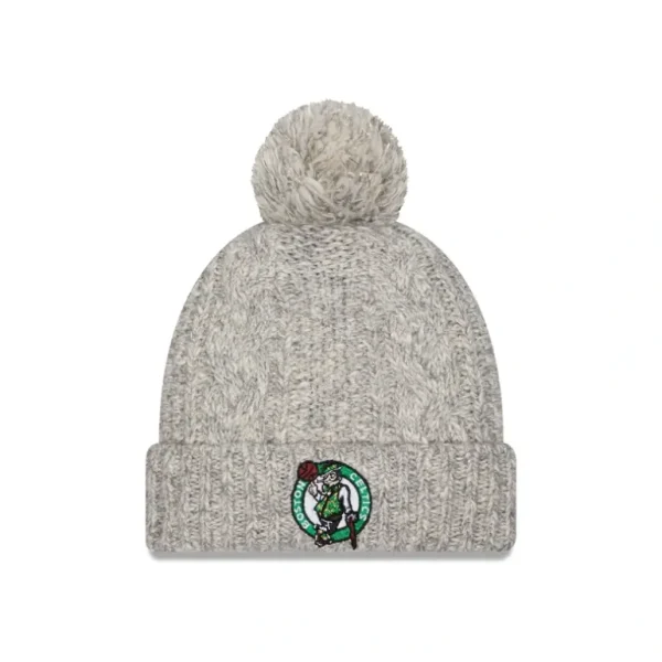 Best Boston Celtics Shimmer Pom Knit Hat - KTGCaps - Baseball caps for various teams, purchased online at a discount