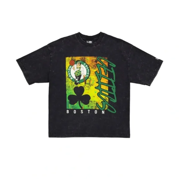 Best Boston Celtics Sport Classics Boxy Black TShirt - KTGCaps - Baseball caps for various teams, purchased online at a discount