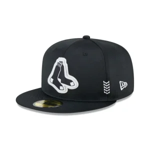 Best Boston Red Sox 2024 Clubhouse Black 59FIFTY Fitted Hat - KTGCaps - Baseball caps for various teams, purchased online at a discount