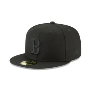 Outlet Boston Red Sox Blackout Basic 59FIFTY Fitted Hat - KTGCaps - Baseball caps for various teams, purchased online at a discount