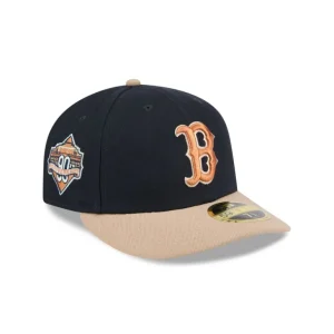 Outlet Boston Red Sox Blue Ivory Low Profile 59FIFTY Fitted Hat - KTGCaps - Baseball caps for various teams, purchased online at a discount