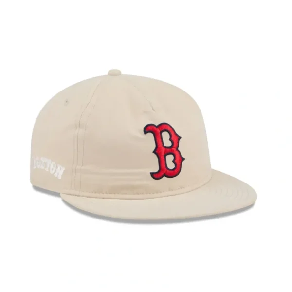 Online Boston Red Sox Brushed Nylon Retro Crown 9FIFTY Adjustable Hat - KTGCaps - Baseball caps for various teams, purchased online at a discount