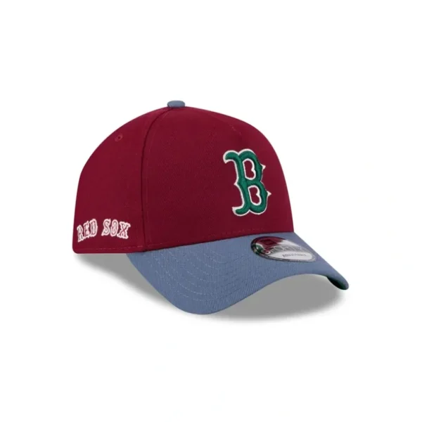 Shop Boston Red Sox Cherry 9FORTY AFrame Snapback Hat - KTGCaps - Baseball caps for various teams, purchased online at a discount