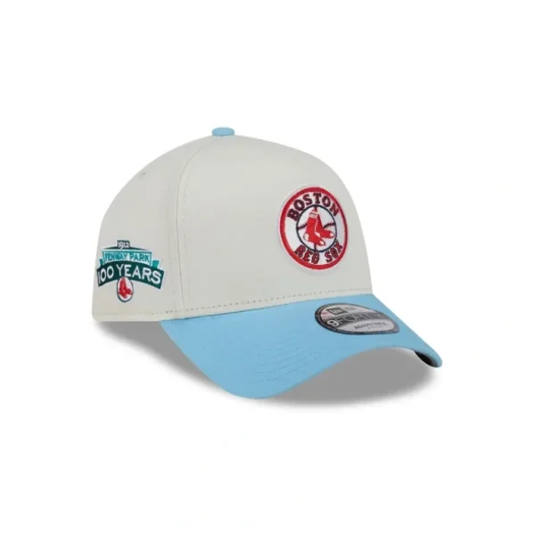 New Boston Red Sox Chrome White 9FORTY AFrame Snapback Hat - KTGCaps - Baseball caps for various teams, purchased online at a discount