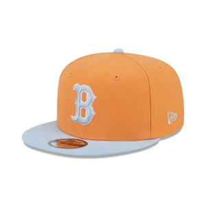 Outlet Boston Red Sox Color Pack Orange Glaze 9FIFTY Snapback Hat - KTGCaps - Baseball caps for various teams, purchased online at a discount