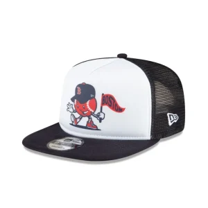 Store Boston Red Sox Court Sport 9FIFTY AFrame Trucker Hat - KTGCaps - Baseball caps for various teams, purchased online at a discount