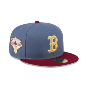 Best Boston Red Sox Deep Blue 59FIFTY Fitted Hat - KTGCaps - Baseball caps for various teams, purchased online at a discount