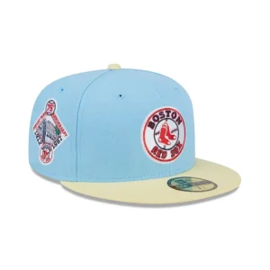 Store Boston Red Sox Doscientos Blue 59FIFTY Fitted Hat - KTGCaps - Baseball caps for various teams, purchased online at a discount