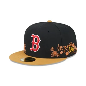 Store Boston Red Sox Floral Vine 59FIFTY Fitted Hat - KTGCaps - Baseball caps for various teams, purchased online at a discount