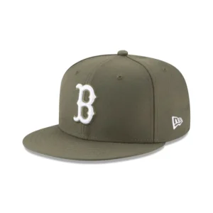 Best Sale Boston Red Sox Olive 59FIFTY Fitted Hat - KTGCaps - Baseball caps for various teams, purchased online at a discount