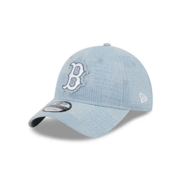 Best Boston Red Sox Patch Denim 9TWENTY Adjustable Hat - KTGCaps - Baseball caps for various teams, purchased online at a discount