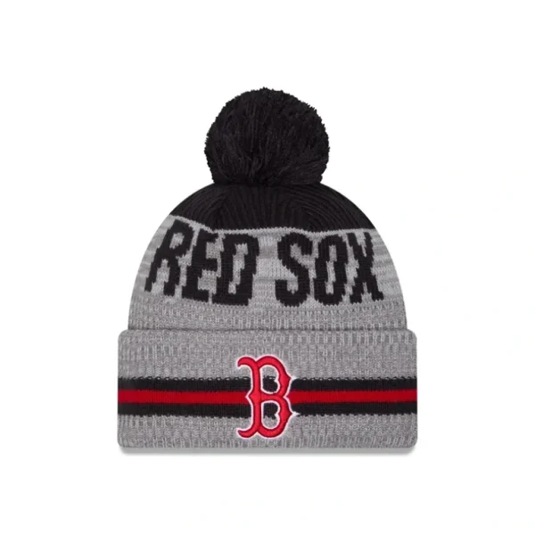 Best Boston Red Sox Runner Pom Knit Hat - KTGCaps - Baseball caps for various teams, purchased online at a discount
