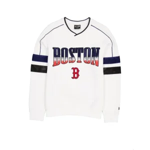 Best Sale Boston Red Sox Sport Classics White Crewneck - KTGCaps - Baseball caps for various teams, purchased online at a discount