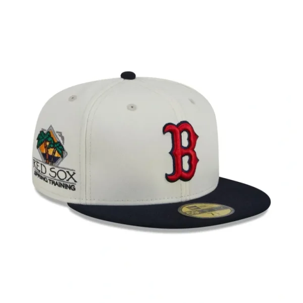 Outlet Boston Red Sox Spring Training Patch 59FIFTY Fitted Hat - KTGCaps - Baseball caps for various teams, purchased online at a discount