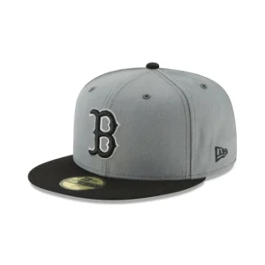 Store Boston Red Sox Storm Gray Basic 59FIFTY Fitted Hat - KTGCaps - Baseball caps for various teams, purchased online at a discount