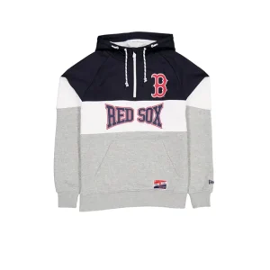 Best Boston Red Sox Throwback Color Block Hoodie - KTGCaps - Baseball caps for various teams, purchased online at a discount