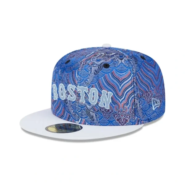 Cheap Boston Red Sox Wave Fill 59FIFTY Fitted Hat - KTGCaps - Baseball caps for various teams, purchased online at a discount