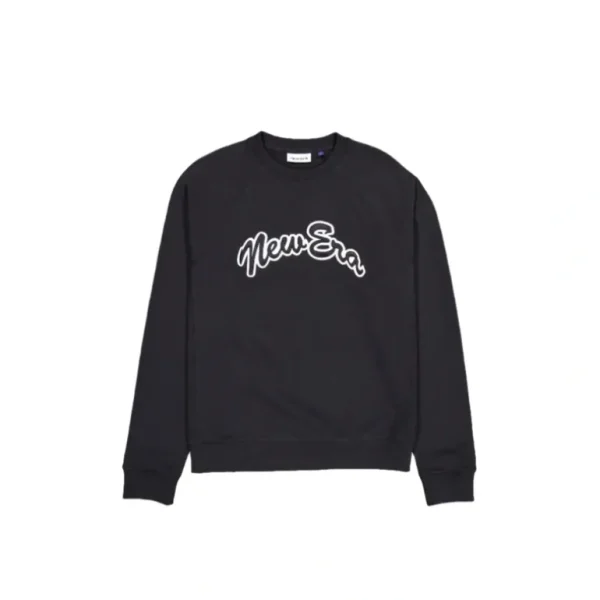 Shop Brand New Era Arch Script Black Crewneck - KTGCaps - Baseball caps for various teams, purchased online at a discount