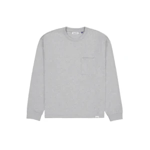 Best Sale Brand New Era Aurora Heather Gray Long Sleeve Pocket TShirt - KTGCaps - Baseball caps for various teams, purchased online at a discount