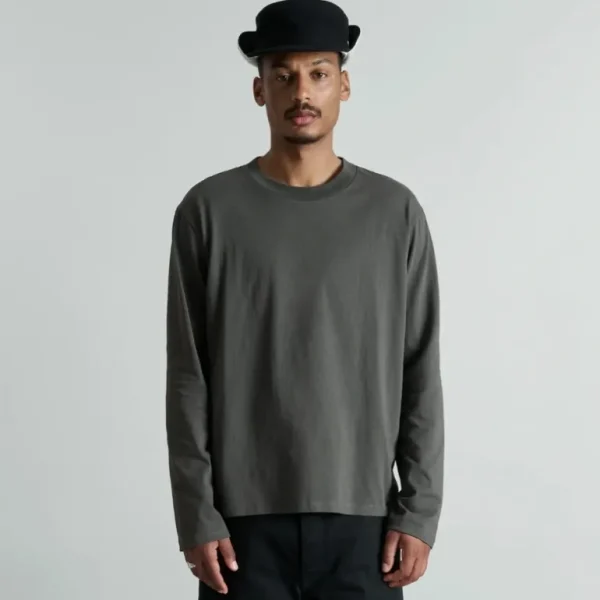 Shop Brand New Era Erhardt Dusty Charcoal Long Sleeve TShirt - KTGCaps - Baseball caps for various teams, purchased online at a discount