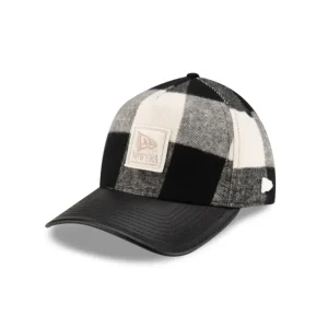 Best Brand New Era Lumber Plaid College White 9FORTY AFrame Adjustable Hat - KTGCaps - Baseball caps for various teams, purchased online at a discount