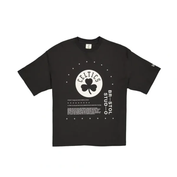 Online Bristol x Boston Celtics Black TShirt - KTGCaps - Baseball caps for various teams, purchased online at a discount