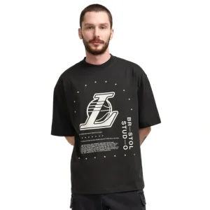 Store Bristol x Los Angeles Lakers Black TShirt - KTGCaps - Baseball caps for various teams, purchased online at a discount