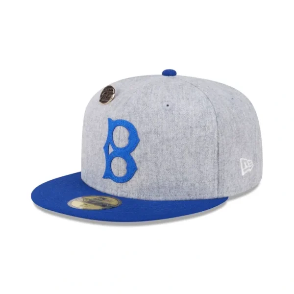 Outlet Brooklyn Dodgers 70th Anniversary Gray 59FIFTY Fitted Hat - KTGCaps - Baseball caps for various teams, purchased online at a discount