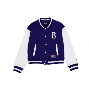 Best Sale Brooklyn Dodgers Throwback Fleece Womens Jacket - KTGCaps - Baseball caps for various teams, purchased online at a discount