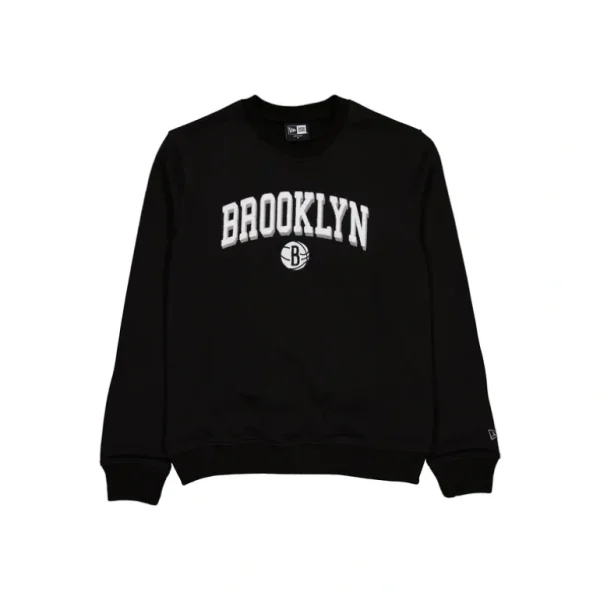 Shop Brooklyn Nets Sport Night Black Crewneck - KTGCaps - Baseball caps for various teams, purchased online at a discount