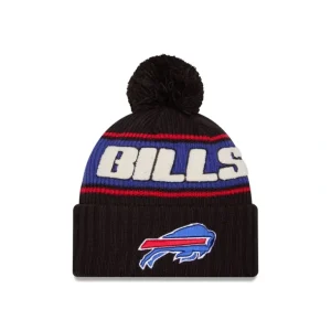 Online Buffalo Bills 2024 Cold Weather Black Pom Knit Hat - KTGCaps - Baseball caps for various teams, purchased online at a discount