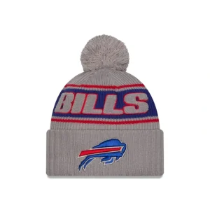 New Buffalo Bills 2024 Cold Weather Gray Pom Knit Hat - KTGCaps - Baseball caps for various teams, purchased online at a discount