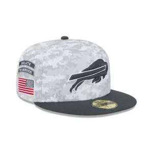 Store Buffalo Bills 2024 Salute to Service 59FIFTY Fitted Hat - KTGCaps - Baseball caps for various teams, purchased online at a discount