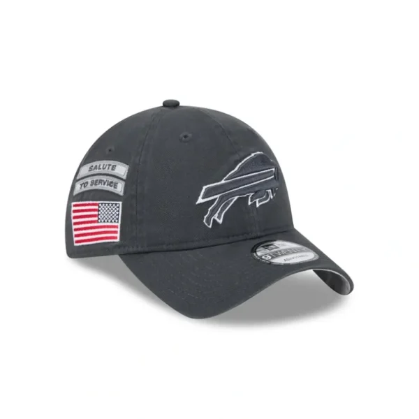 Store Buffalo Bills 2024 Salute to Service 9TWENTY Adjustable Hat - KTGCaps - Baseball caps for various teams, purchased online at a discount