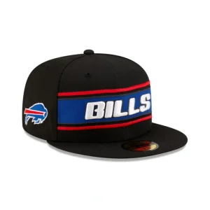 Best Buffalo Bills 2024 Sideline Black 59FIFTY Fitted Hat - KTGCaps - Baseball caps for various teams, purchased online at a discount