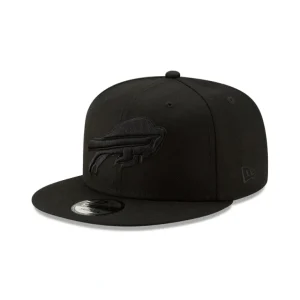Shop Buffalo Bills Basic Black on Black 9FIFTY Snapback Hat - KTGCaps - Baseball caps for various teams, purchased online at a discount