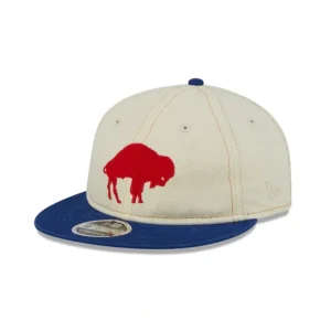New Buffalo Bills Chrome Denim Retro Crown 9FIFTY Adjustable Hat - KTGCaps - Baseball caps for various teams, purchased online at a discount