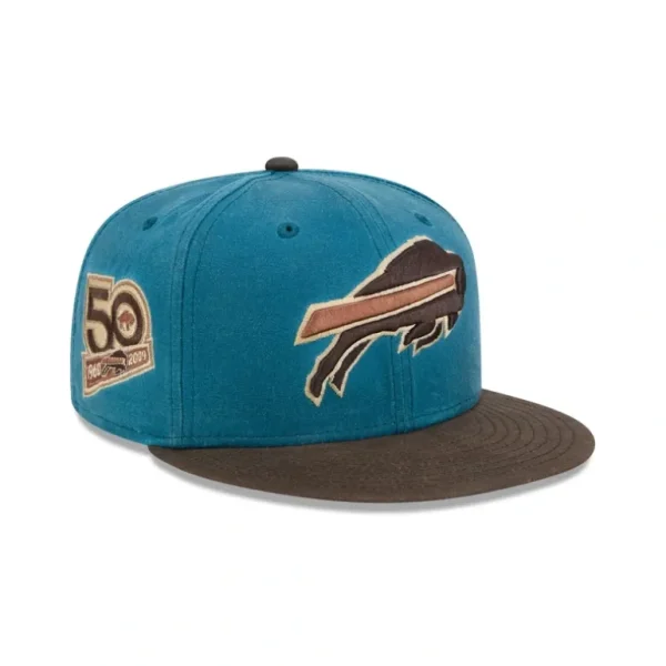 New Buffalo Bills Indigo 59FIFTY Fitted Hat - KTGCaps - Baseball caps for various teams, purchased online at a discount