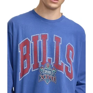 Best Buffalo Bills Oversized Essentials Long Sleeve TShirt - KTGCaps - Baseball caps for various teams, purchased online at a discount