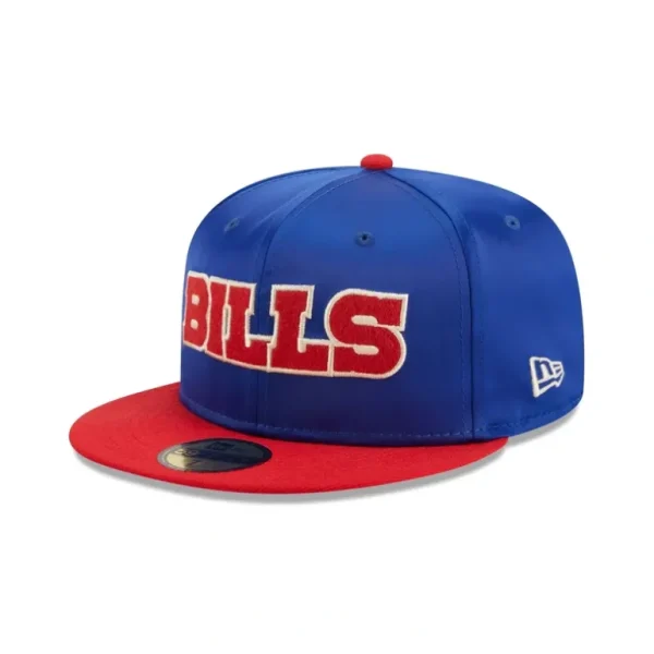 Online Buffalo Bills Satin 59FIFTY Fitted Hat - KTGCaps - Baseball caps for various teams, purchased online at a discount