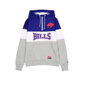 Best Sale Buffalo Bills Throwback Color Block Hoodie - KTGCaps - Baseball caps for various teams, purchased online at a discount
