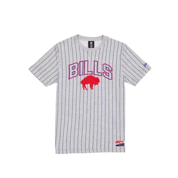 Sale Buffalo Bills Throwback Gray Pinstripe TShirt - KTGCaps - Baseball caps for various teams, purchased online at a discount
