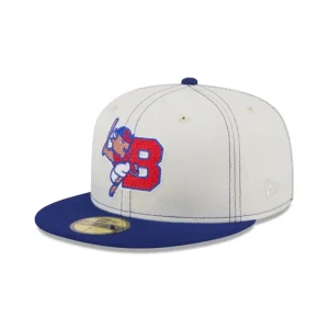 Online Buffalo Bisons Sandy Linen 59FIFTY Fitted Hat - KTGCaps - Baseball caps for various teams, purchased online at a discount