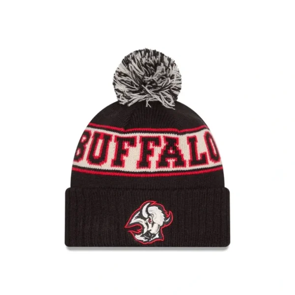 Best Sale Buffalo Sabres Alt Retro Pom Knit Hat - KTGCaps - Baseball caps for various teams, purchased online at a discount