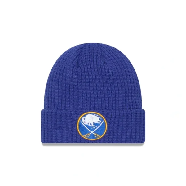Outlet Buffalo Sabres Waffle Knit Beanie - KTGCaps - Baseball caps for various teams, purchased online at a discount