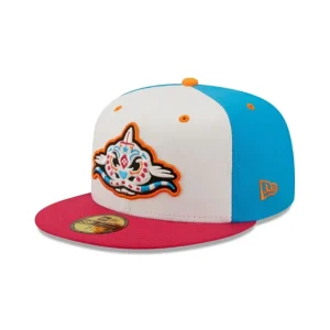 Store Carolina Mudcats Copa de la Diversión 59FIFTY Fitted Hat - KTGCaps - Baseball caps for various teams, purchased online at a discount