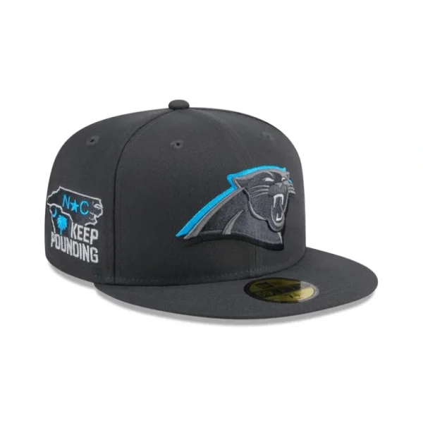 Best Carolina Panthers 2024 Draft Gray 59FIFTY Fitted Hat - KTGCaps - Baseball caps for various teams, purchased online at a discount