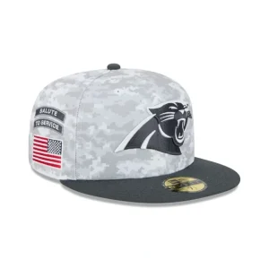 Outlet Carolina Panthers 2024 Salute to Service 59FIFTY Fitted Hat - KTGCaps - Baseball caps for various teams, purchased online at a discount
